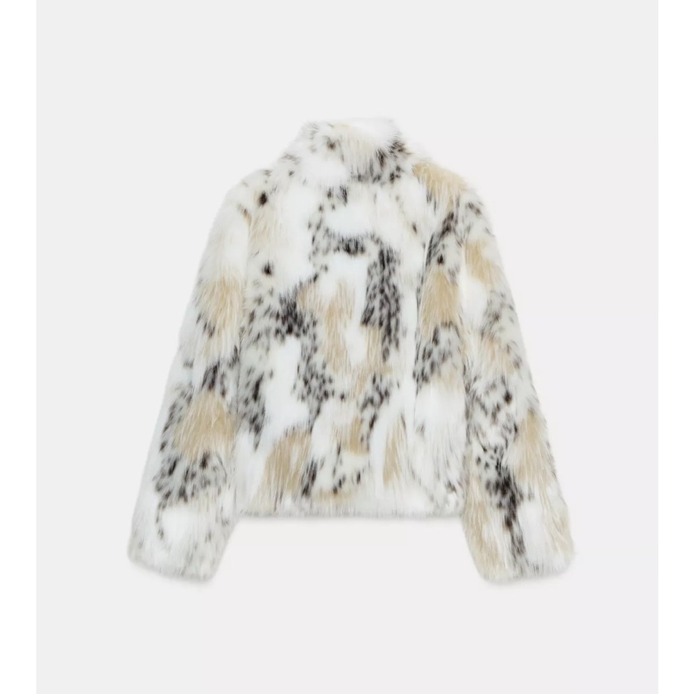 NWT Zara ZW collection faux fur coat - Picture 6 of 8